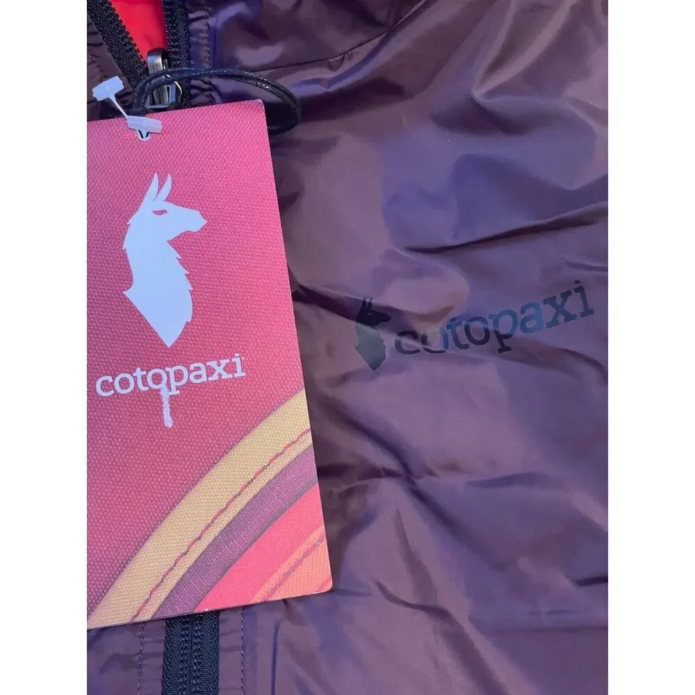 Cotopaxi Teca Calido Hooded Vest Women Size XS Red Hot Sun Reversible Zip‎ NWT